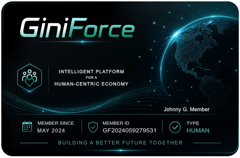 GiniForce membership card